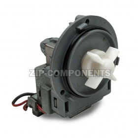 Помпа для стиральной машины на 3 винтах 30W, универсальная, клеммы назад, под колодку RP25-3D4